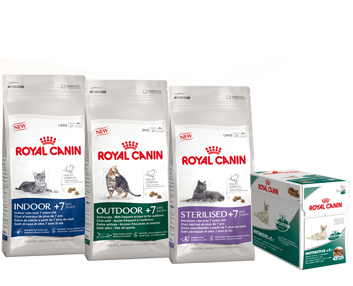 Nuevos alimentos para gatos mayores